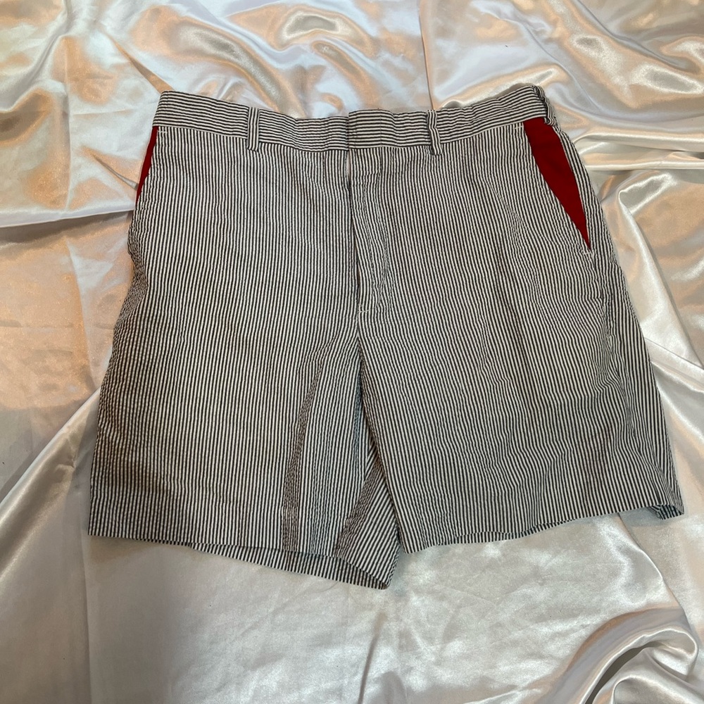 Blue white and red dress shorts size 34